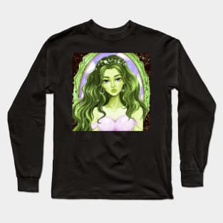 Stylish anime girl Long Sleeve T-Shirt